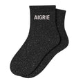 Chaussettes Courtes à Paillettes "Aigrie" Noir