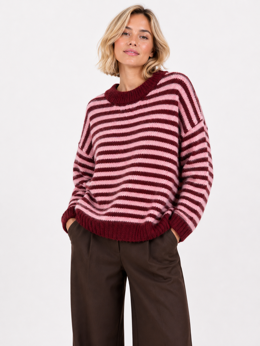 Pull Maille Rayé – Collection Intemporelle AP195