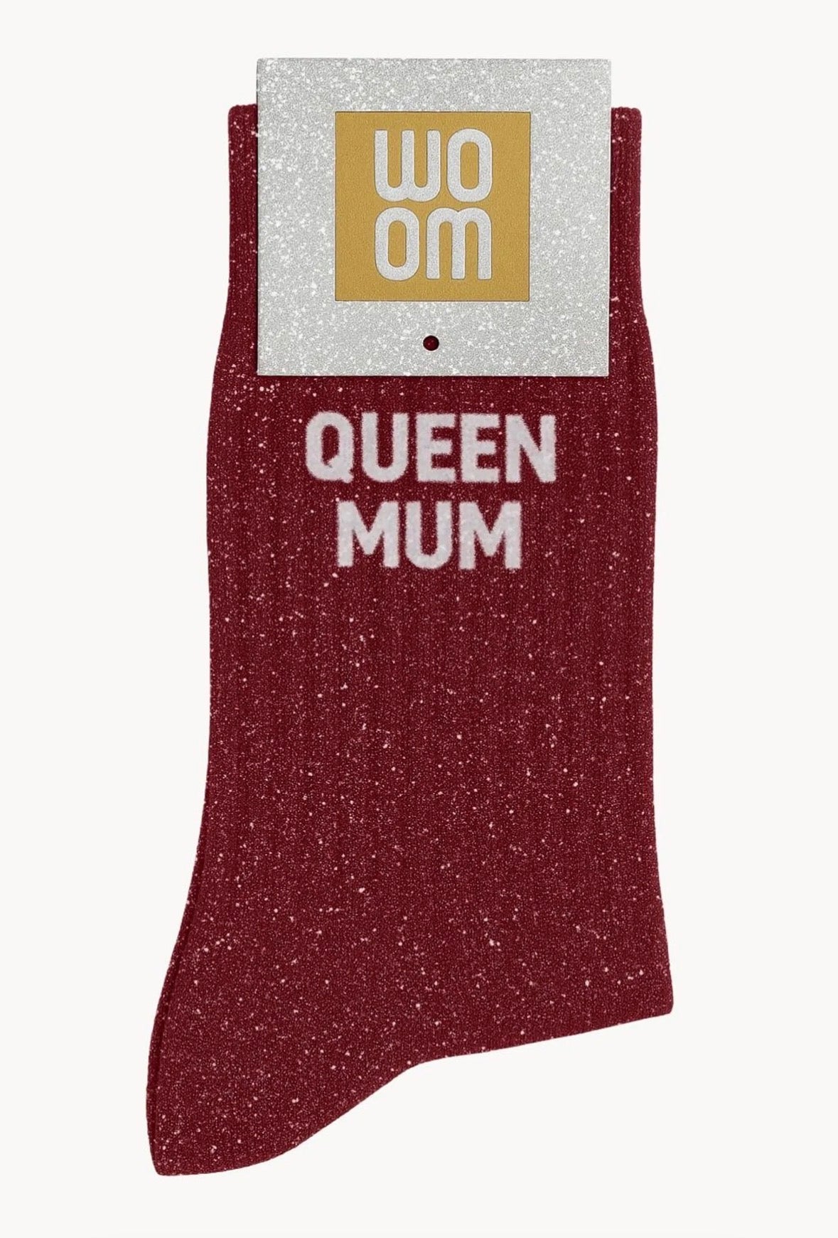 Chaussettes à Paillettes "Queen Mum" Cherry Pop