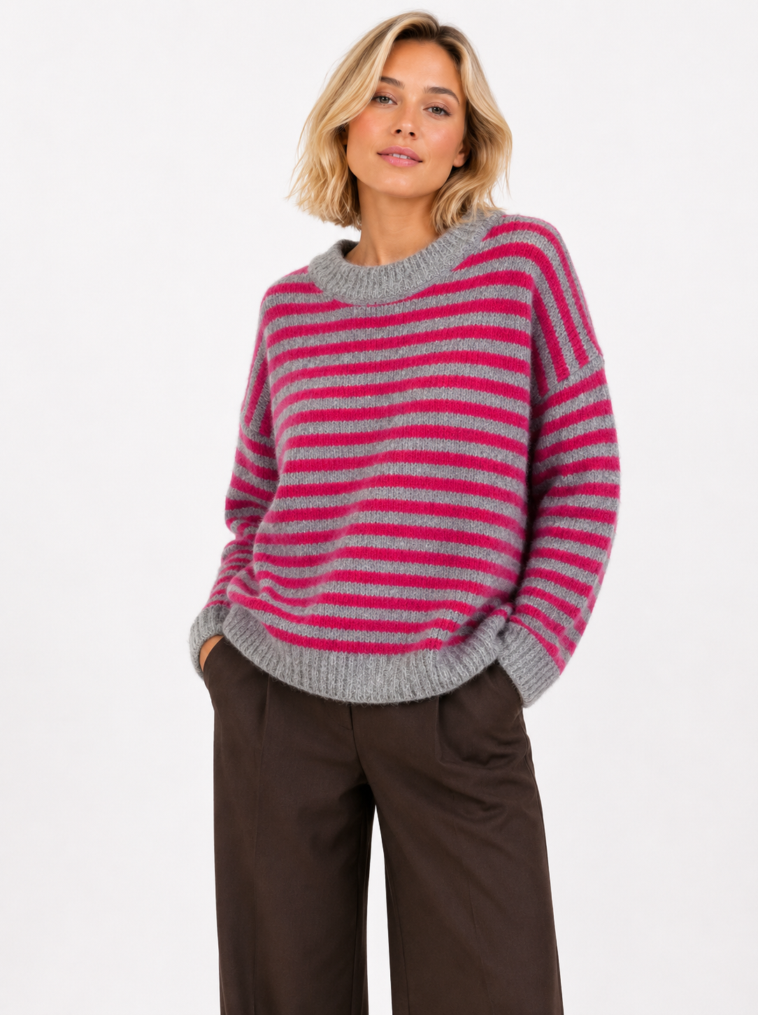 Pull Maille Rayé – Collection Intemporelle AP195