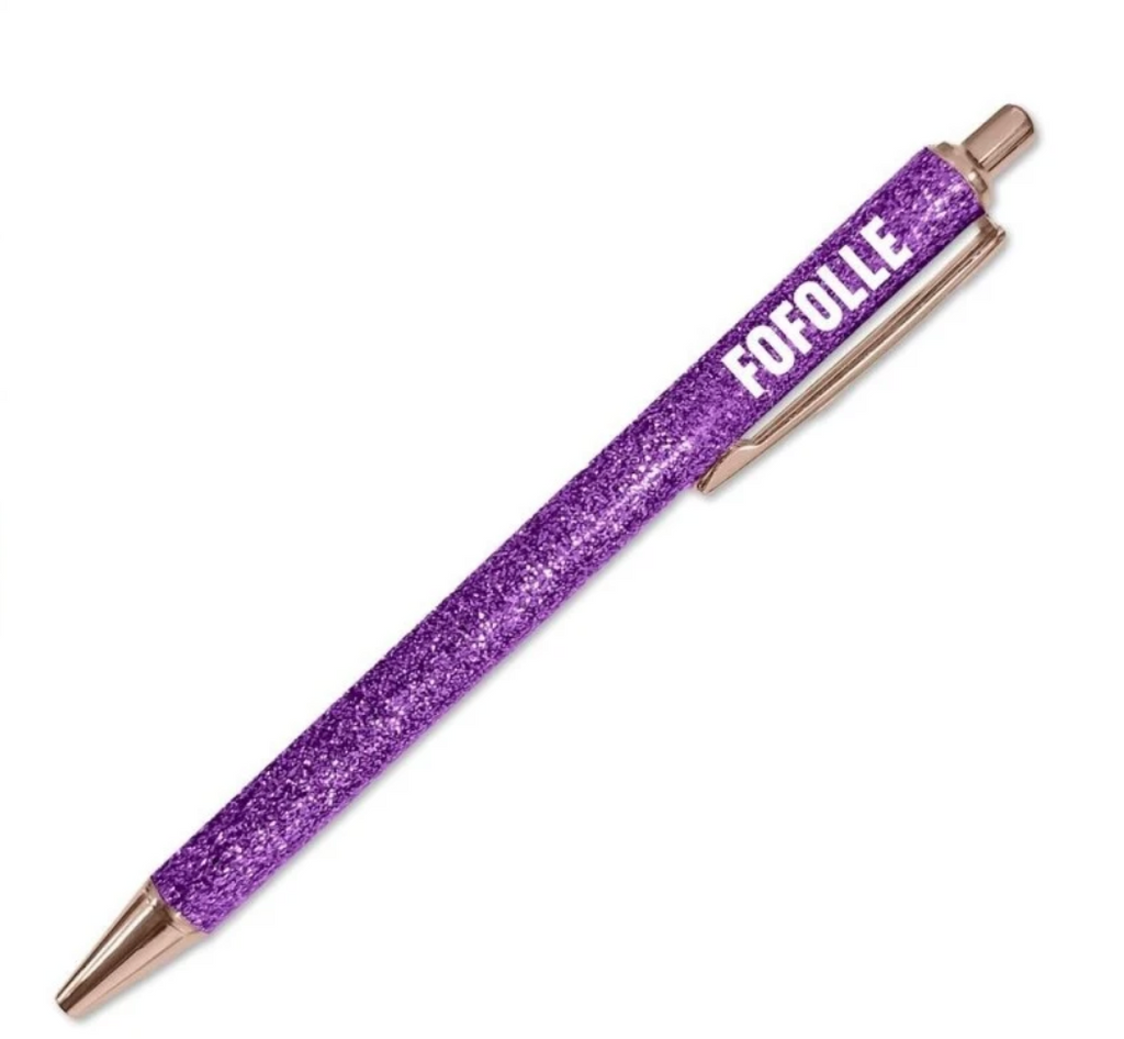 Stylo à Paillettes Mot Fantaisie Déclinaisons: Fofolle