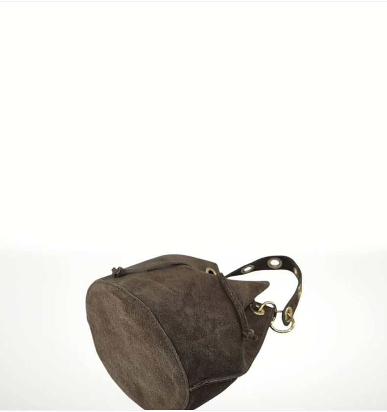 Sac seau en cuir