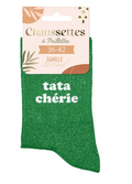 Chaussette paillette tata chérie