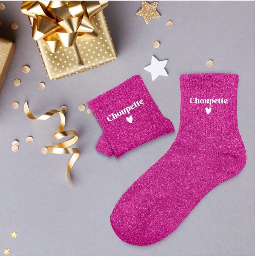 Chaussettes à paillettes Choupette