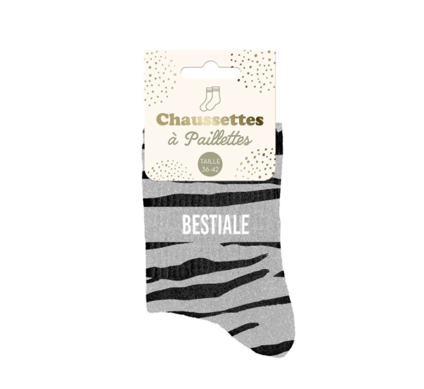 Chaussettes paillettes bestiale
