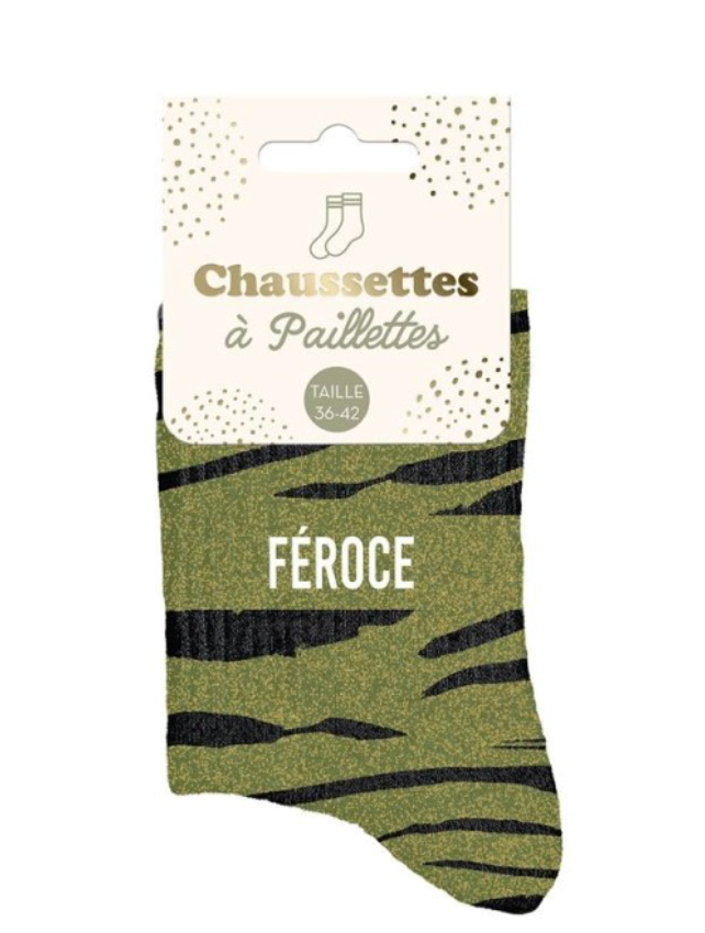 Chaussettes paillettes Féroce