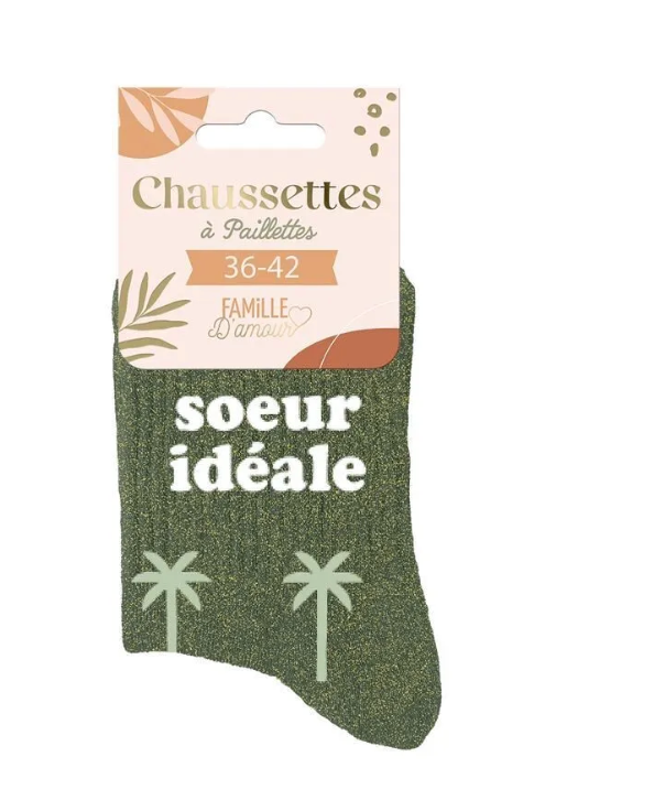 Chaussettes paillettes soeur idéale