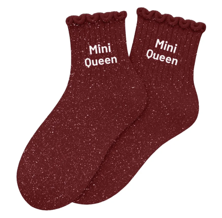 Chaussettes à Paillettes Enfant "Mini Queen"