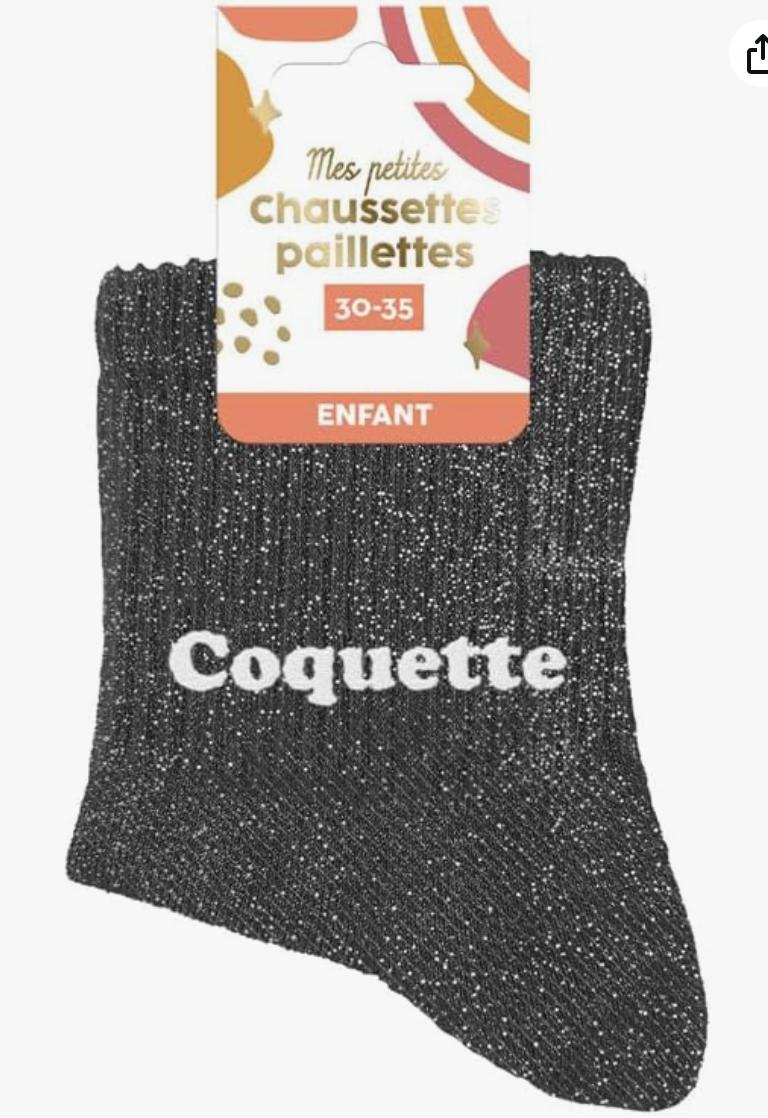 Chaussettes à paillettes Coquette