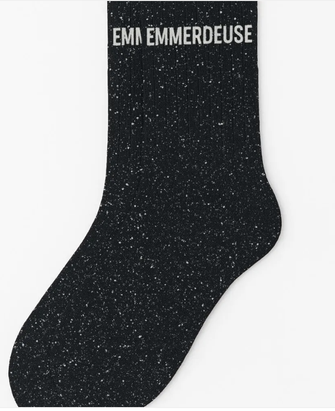 Chaussettes paillettes emmerdeuse