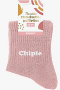 Chaussettes paillettes enfant chipie