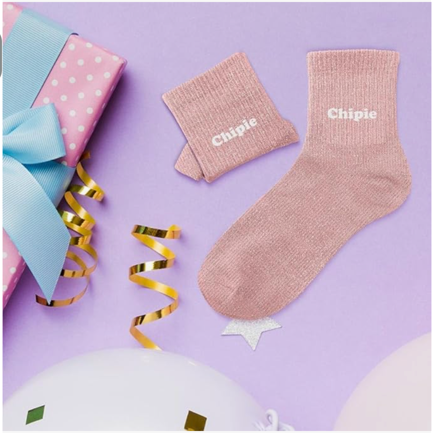 Chaussettes paillettes enfant chipie