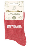 Chaussettes paillettes imparfaite