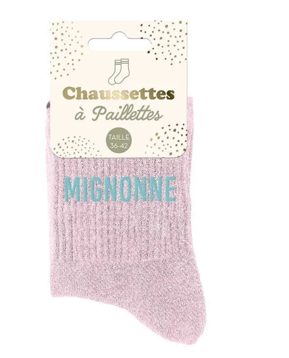 Chaussettes paillettes mignonne