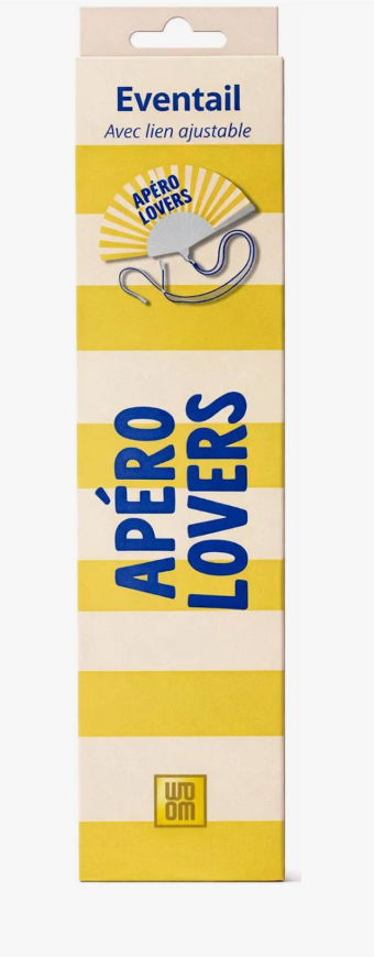 Eventail avec Bandoulière et Boîte Cadeau - Apéro Lovers