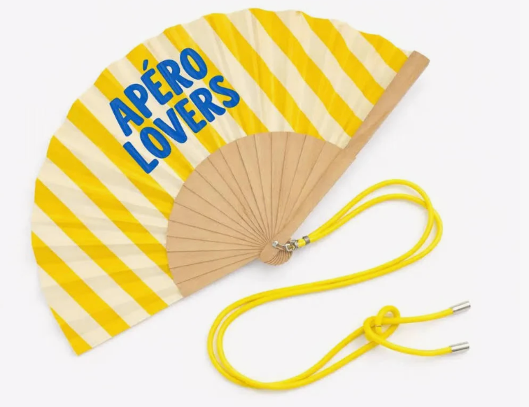 Eventail avec Bandoulière et Boîte Cadeau - Apéro Lovers