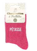Chaussettes paillettes pétasse