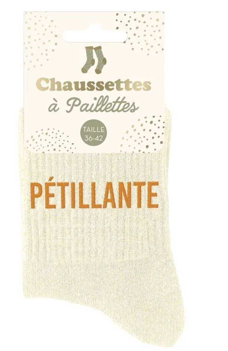 Chaussettes paillettes pétillante