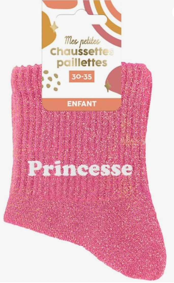 Chaussettes à paillettes princesse