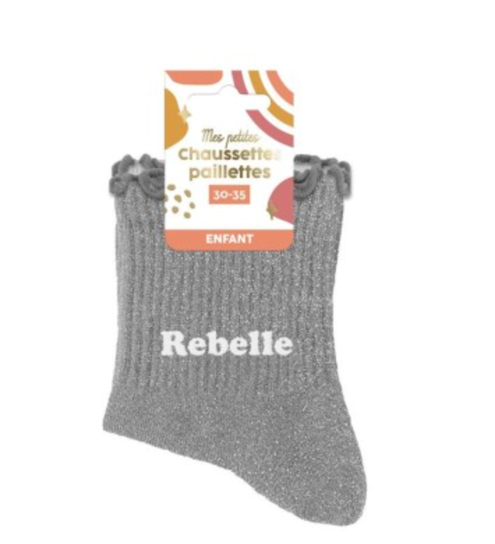 Chaussettes à paillettes Rebelle