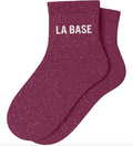 Chaussettes Courtes à Paillettes "La Base" Violet