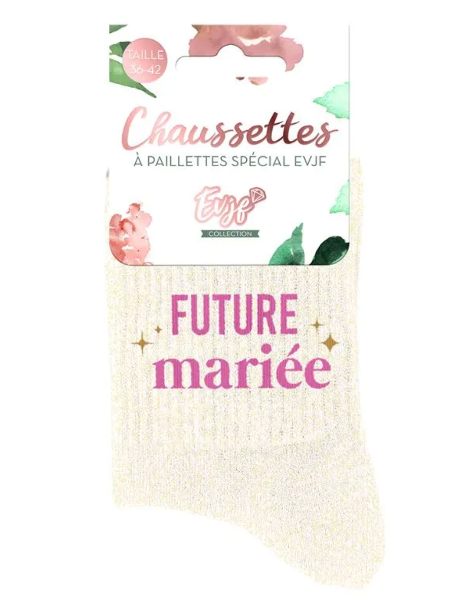 Chaussettes evjf a paillettes