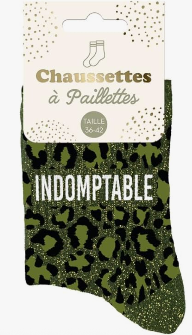 Chaussettes paillettes indomptable