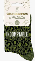 Chaussettes paillettes indomptable