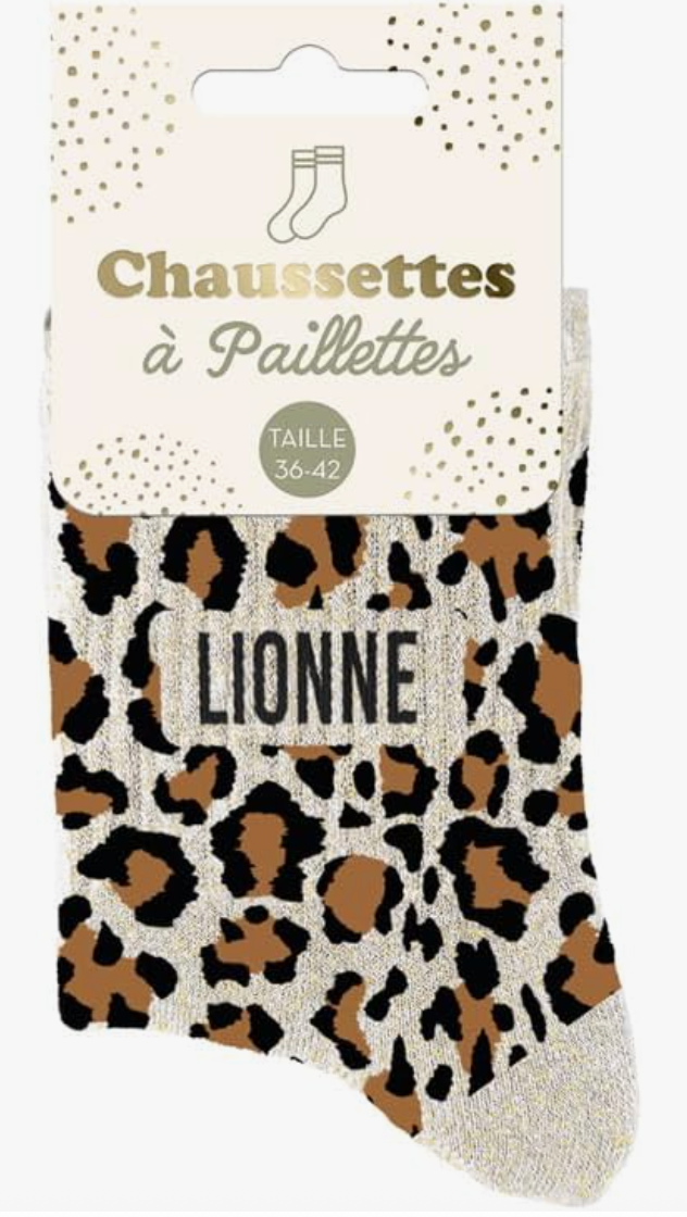 Chaussettes Paillettes Lionne