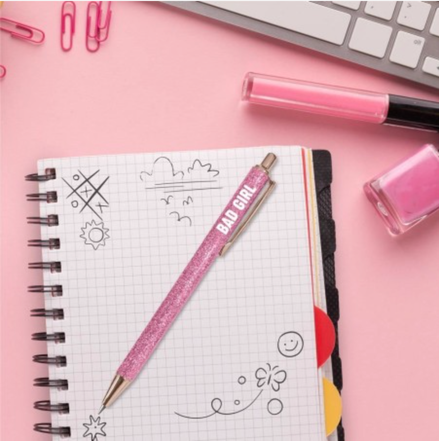 Stylo à Paillettes Mot Fantaisie Déclinaisons: Bad Girl