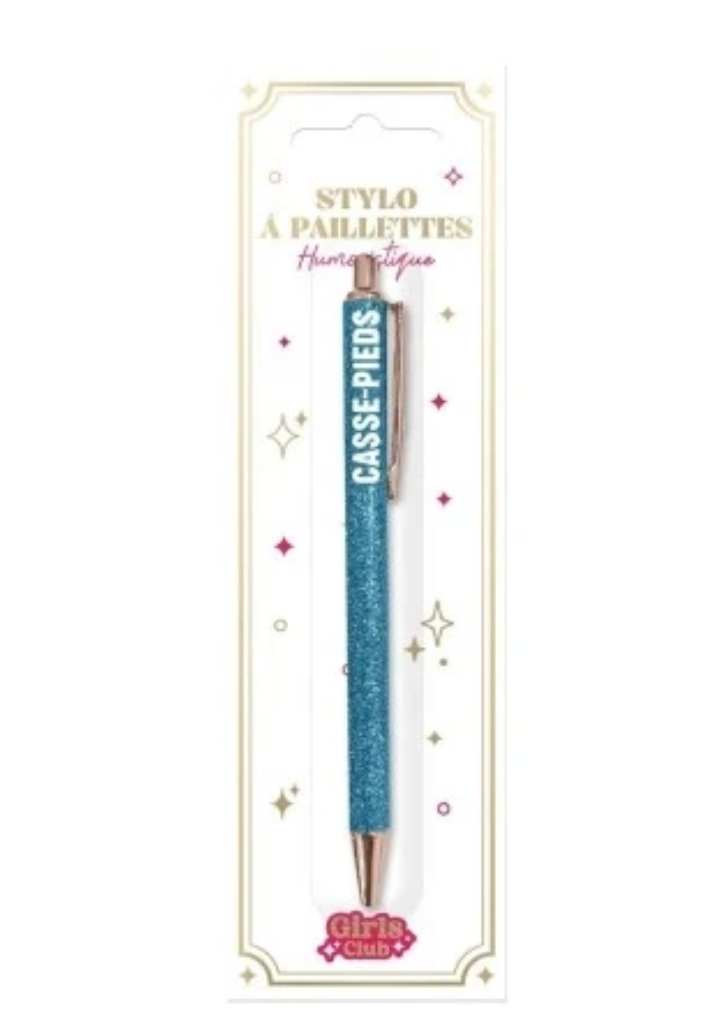 Stylo à Paillettes Mot Fantaisie Déclinaisons: Casse-Pied