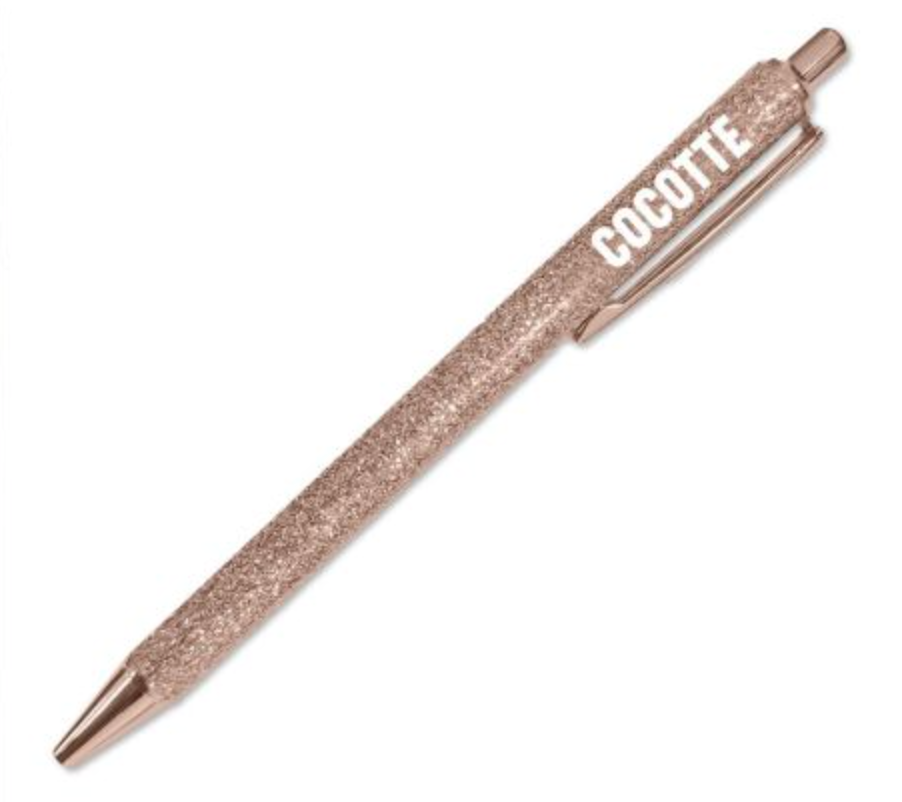 Stylo à Paillettes Mot Fantaisie Déclinaisons: Cocotte