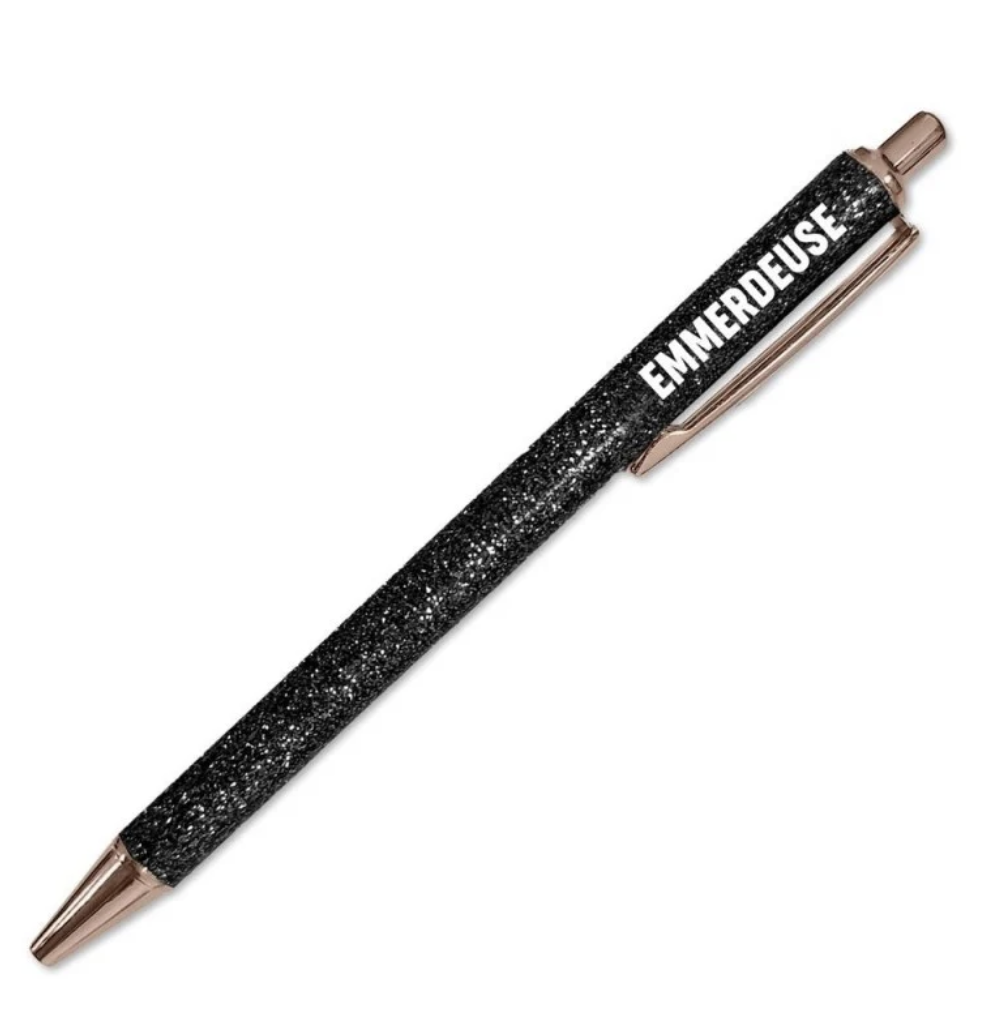 Stylo à Paillettes Mot Fantaisie Déclinaisons: Emmerdeuse
