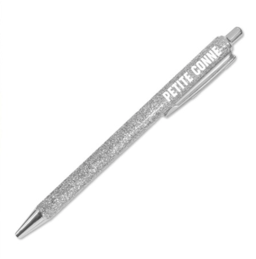 Stylo à Paillettes Mot Fantaisie Déclinaisons: Petite Conne