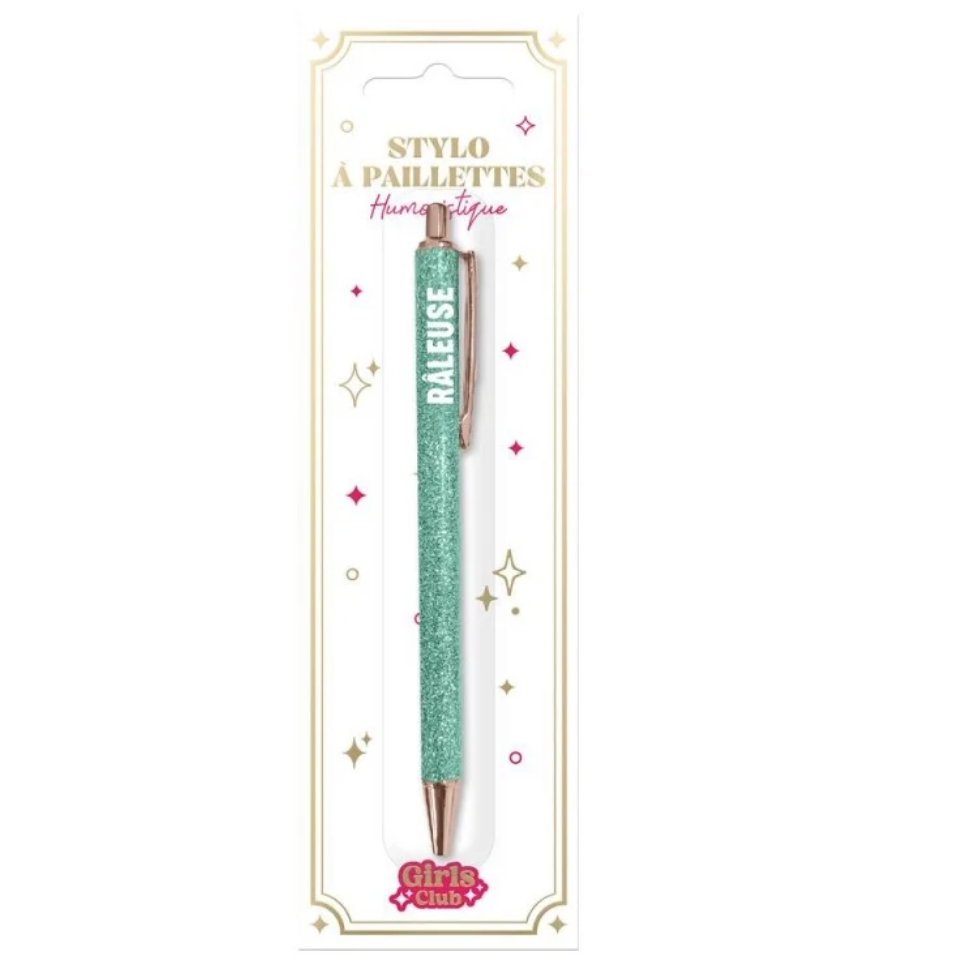 Stylo à Paillettes Mot Fantaisie Déclinaisons: Râleuse
