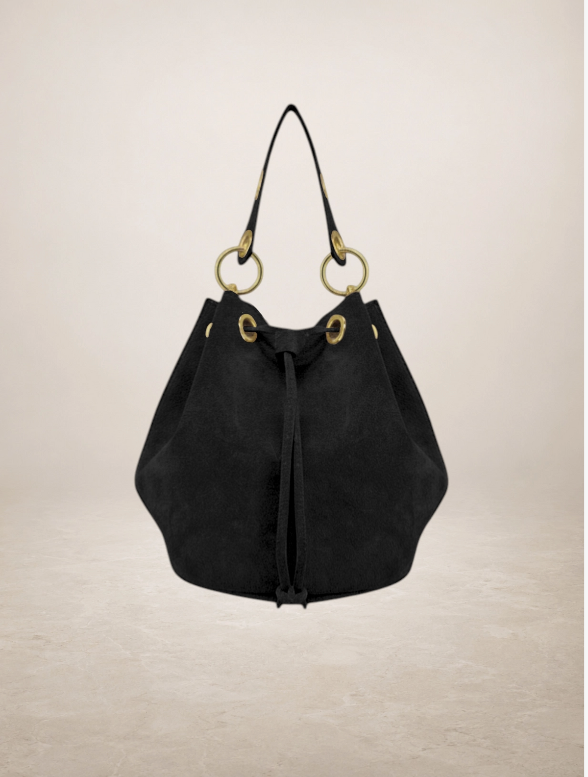 Arlecchino - Sac seau en cuir