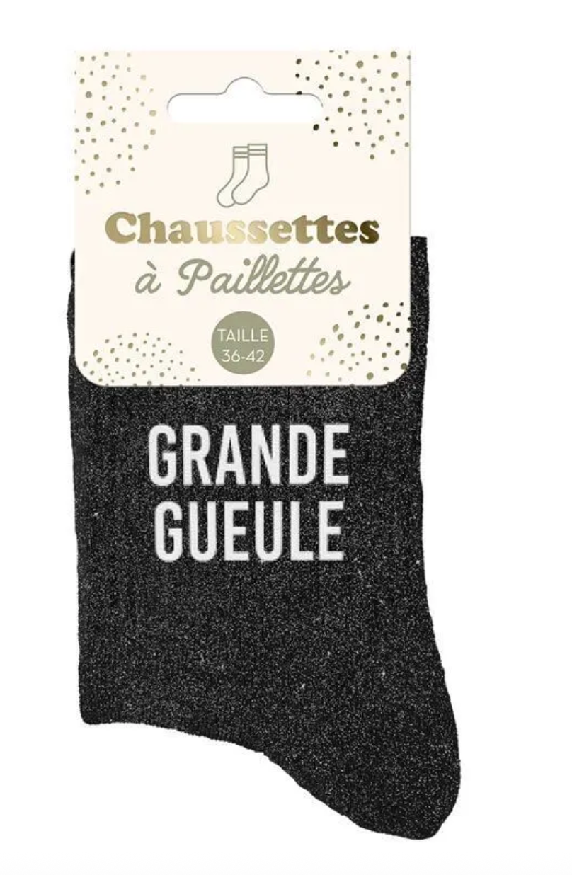 Chaussettes paillettes Grande Gueule