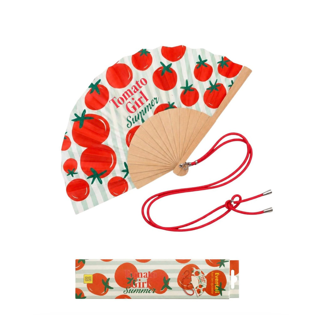 Eventail avec Bandoulière et Boîte Cadeau - Tomato Girl