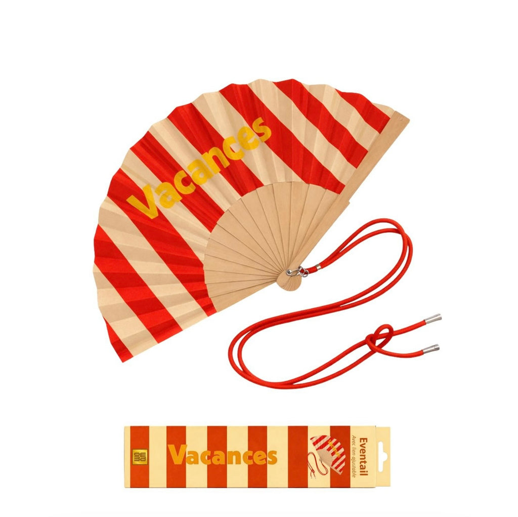 Eventail avec Bandoulière et Boîte Cadeau - Vacances