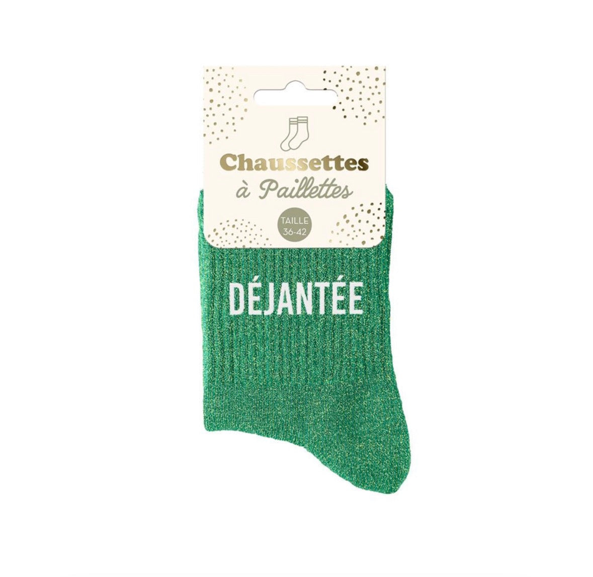 Chaussettes à paillettes « Déjantée »