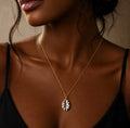 Collier cauri – Collier coquillage chaine acier inoxydable doré