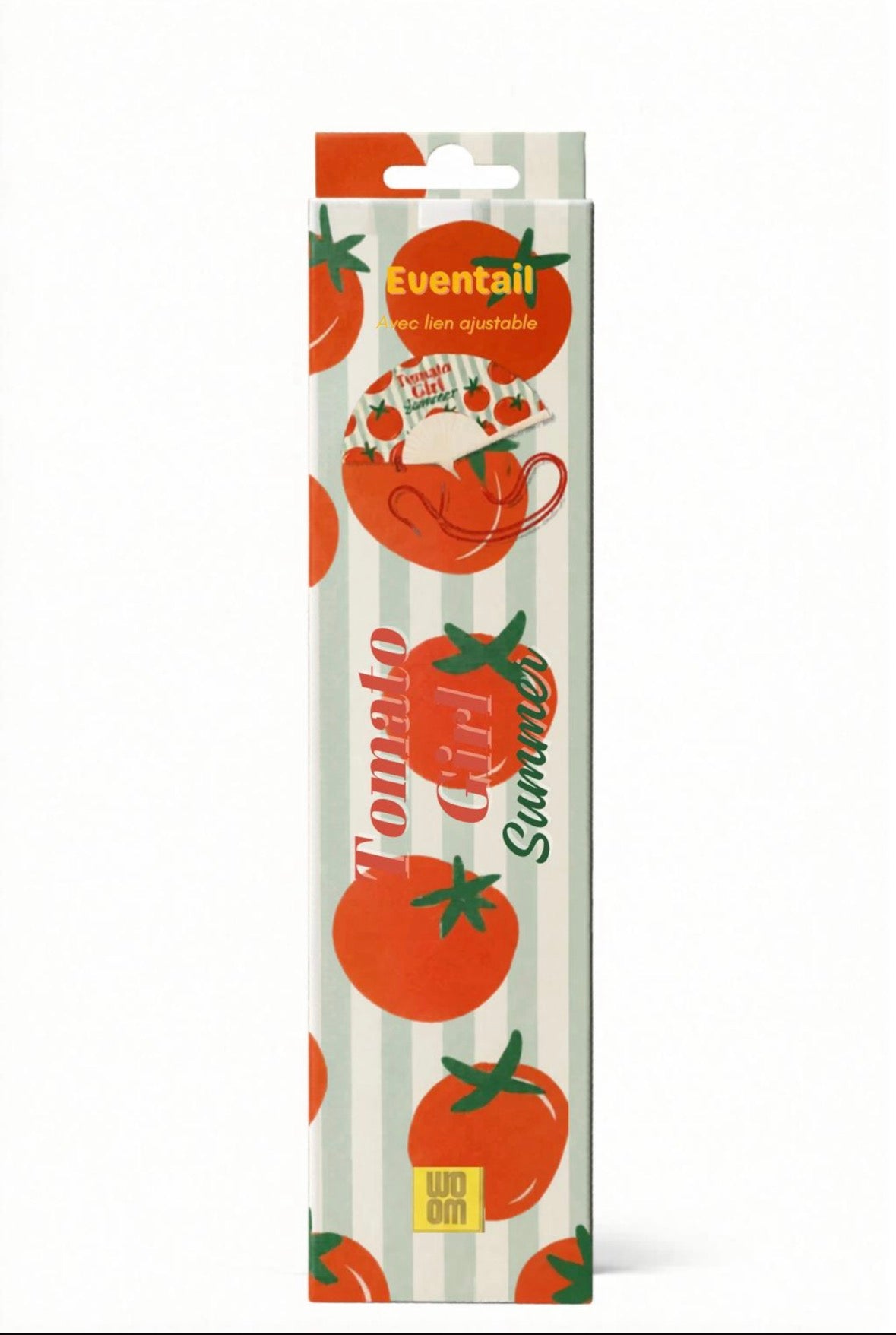 Eventail avec Bandoulière et Boîte Cadeau - Tomato Girl