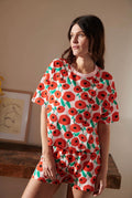 Pyjama Coton BIO - Coquelicot Rose