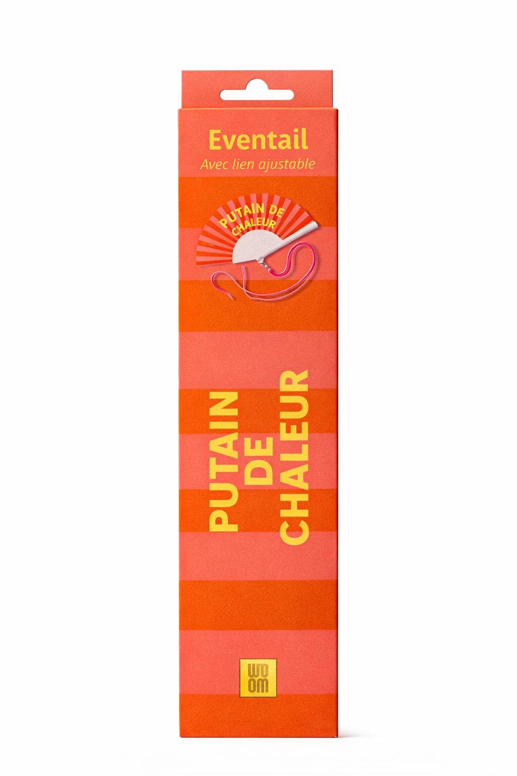 Eventail avec Bandoulière et Boîte Cadeau  Putain de Chaleur
