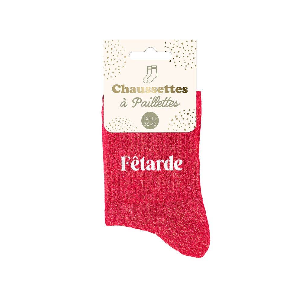 Chaussettes à paillettes fetarde