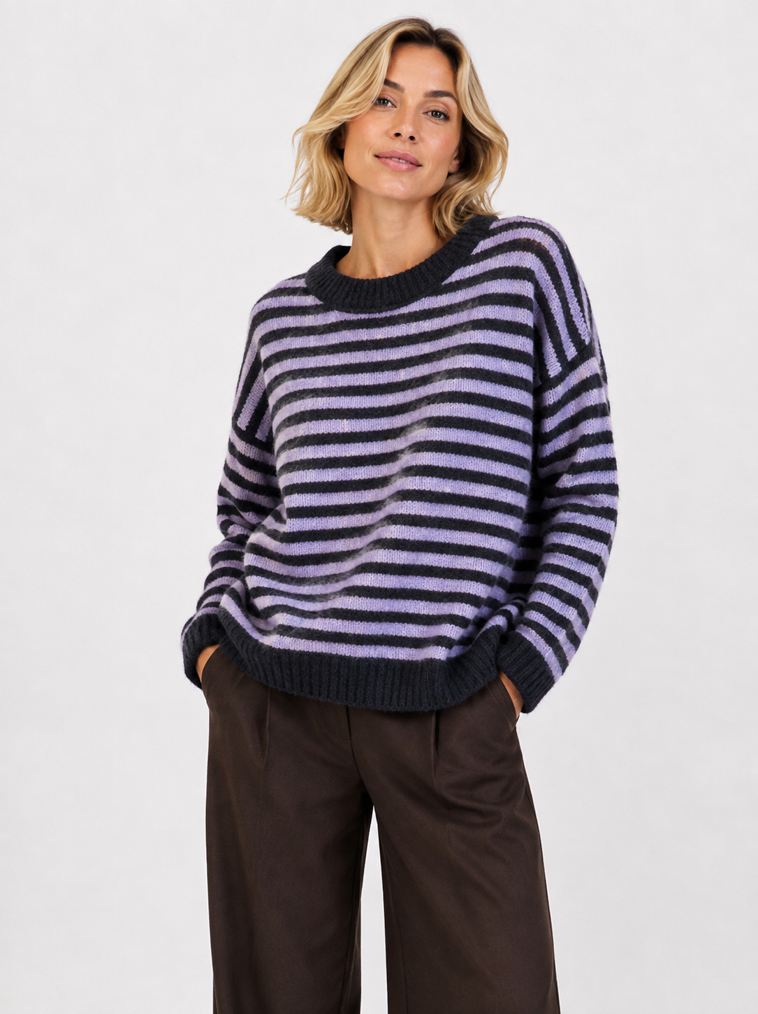 Pull Maille Rayé – Collection Intemporelle AP195