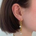 Boucles d'oreilles plaqué or Solaria